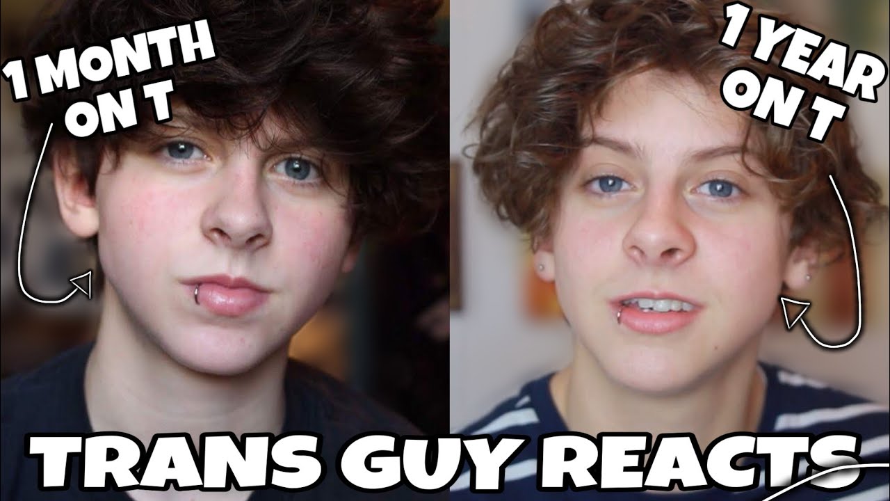 TRANS GUY REACTS TO 1 MONTH ON T VIDEO | NOAHFINNCE