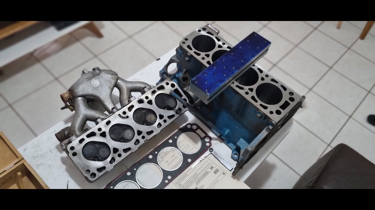 Como Medir Planicidade do Bloco Motor -  Montagem Motor Chevettinho Querido 1 | 7677 - Mec Antigos