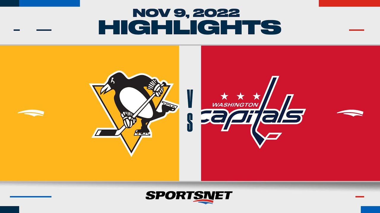 NHL Highlights | Penguins vs. Capitals - November 9, 2022