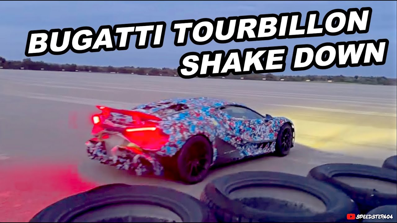 FIRST BUGATTI TOURBILLON SHAKE DOWN TEST! Launch, Revs & Flyby Sound