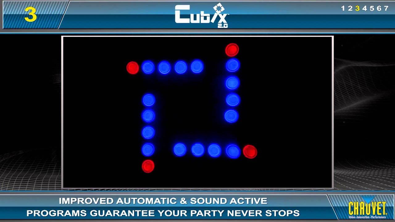 Cubix 2.0 - Multicolored LED Lighting Centerpiece by Chauvet DJ