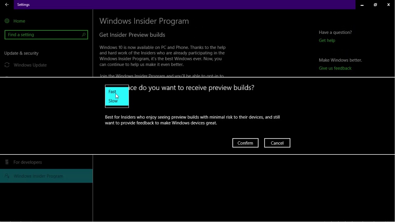 Improve windows experince and enjoy new features early by enabling developer mode and participate in