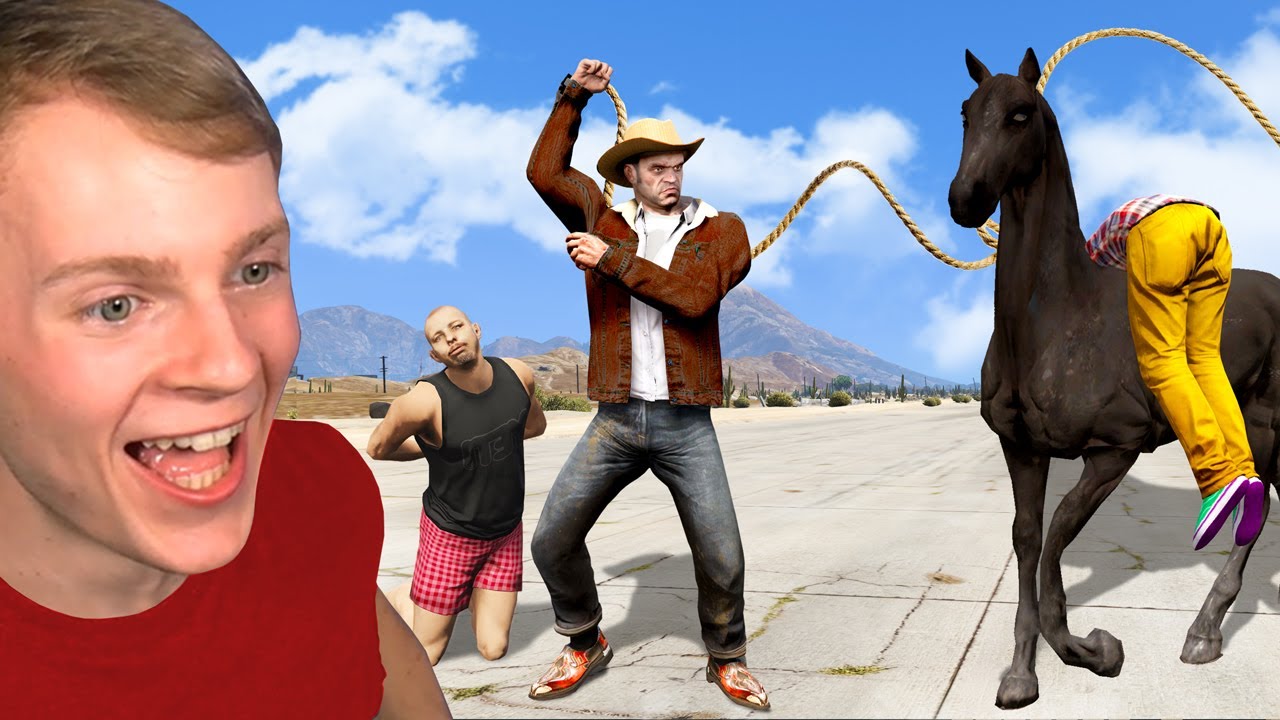GTA 5 - PLAYING as a COWBOY!