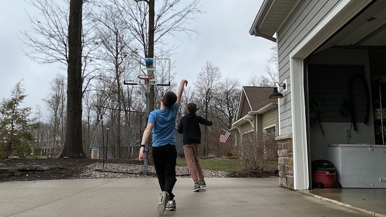 Parker and Connor basketball game march 6