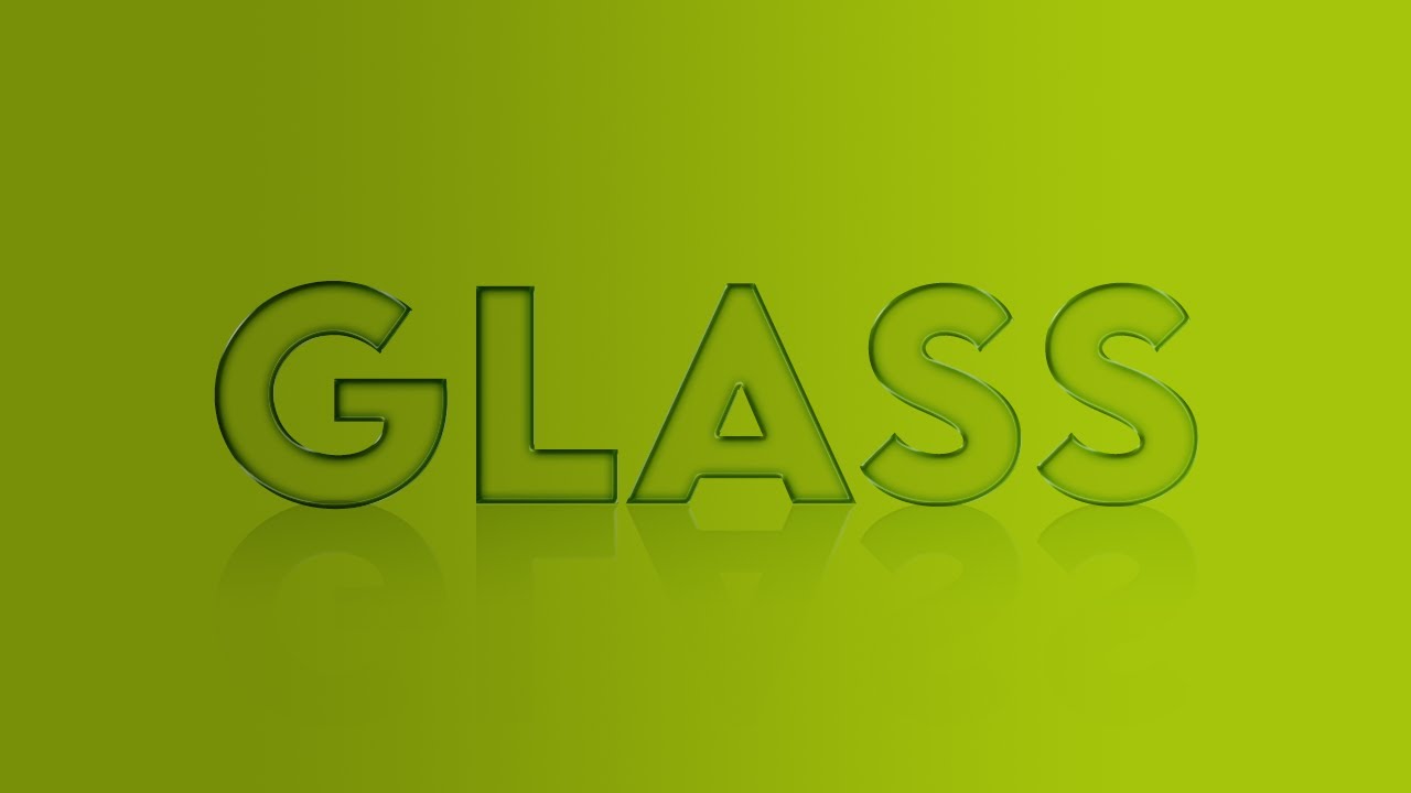 How to Create Glass Effect Text in Photoshop | How to make Glass Effect Logo/Text in Photoshop