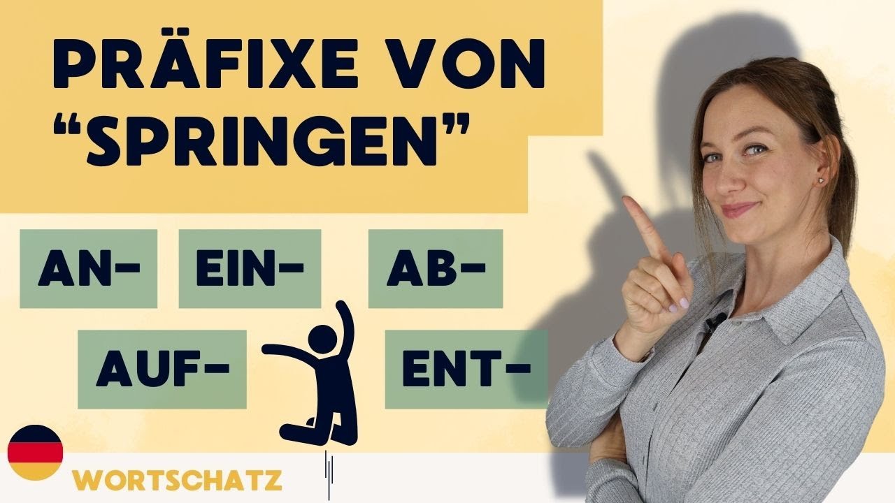 Verben mit Präfix | Das Verb "springen" | anspringen, entspringen, abspringen,...