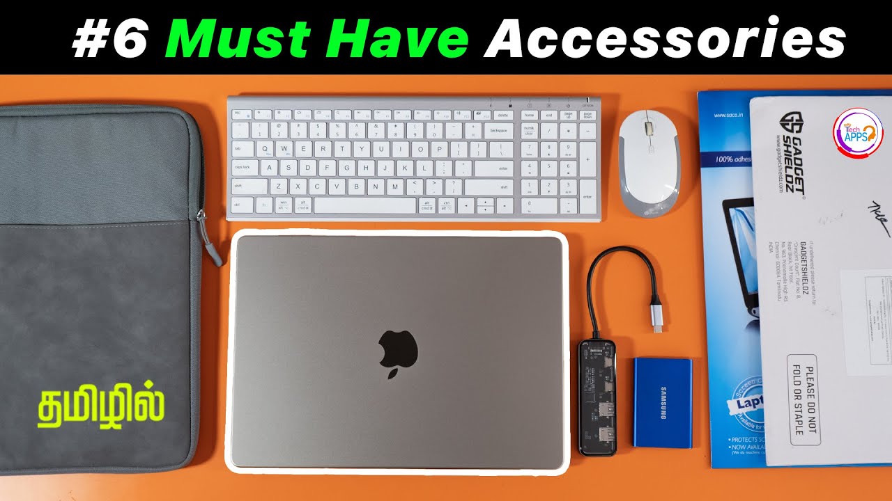 6 Must-Have Accessories 🤩🤩🤩 for Your MacBook Pro 14 & 16 (2024) @TechApps Tamil