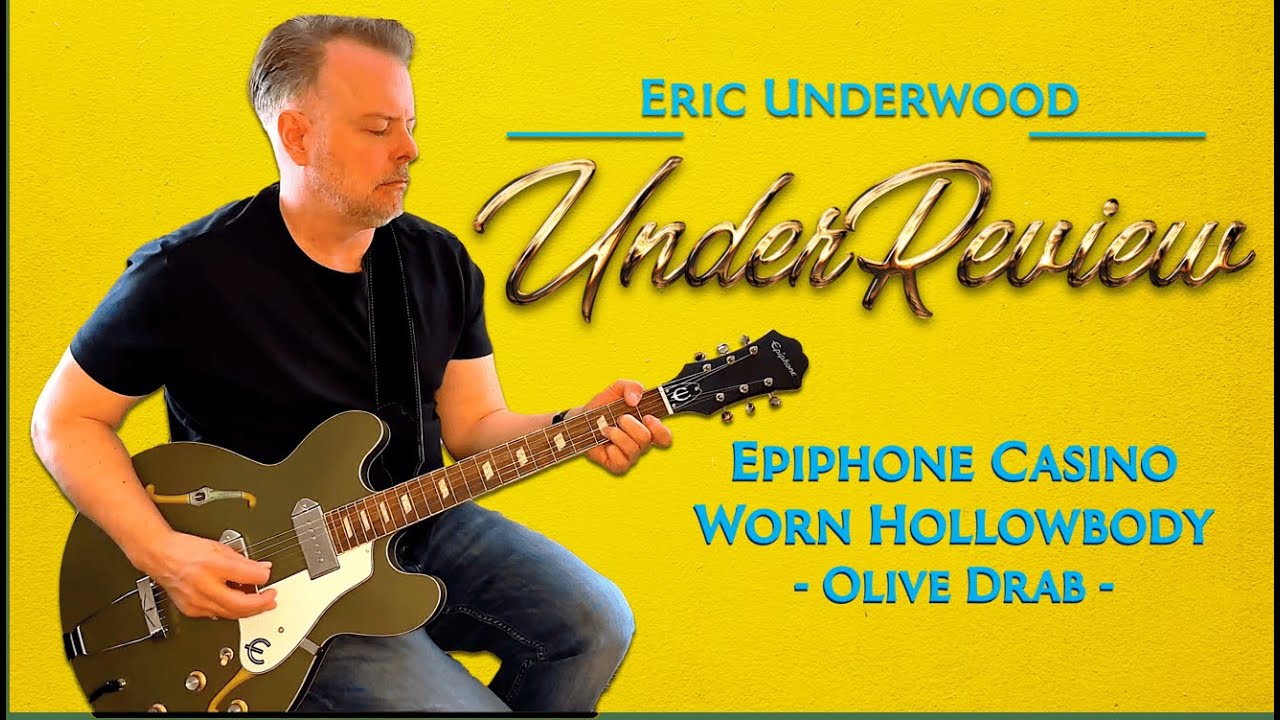 NEW Epiphone Casino Worn - Olive Drab | Under Review #epiphoneguitars #casino #electricguitar