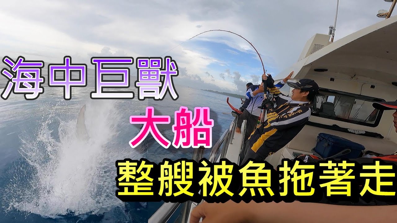 釣到一尾巨物 東森新聞馬上打電話給船長採訪 全船輪流中魚不間斷 早上9點人就已經累了不敢下竿