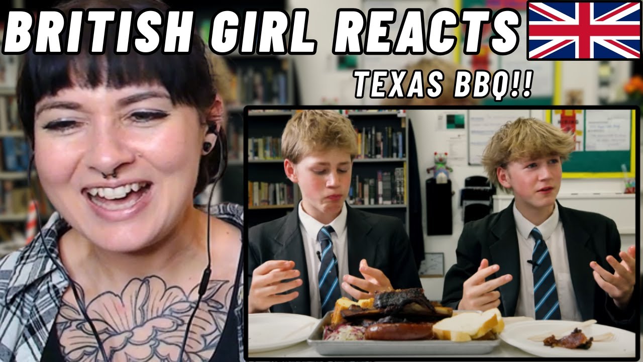 BRITISH Girl Reacts to Highschoolers Try Texas BBQ!!