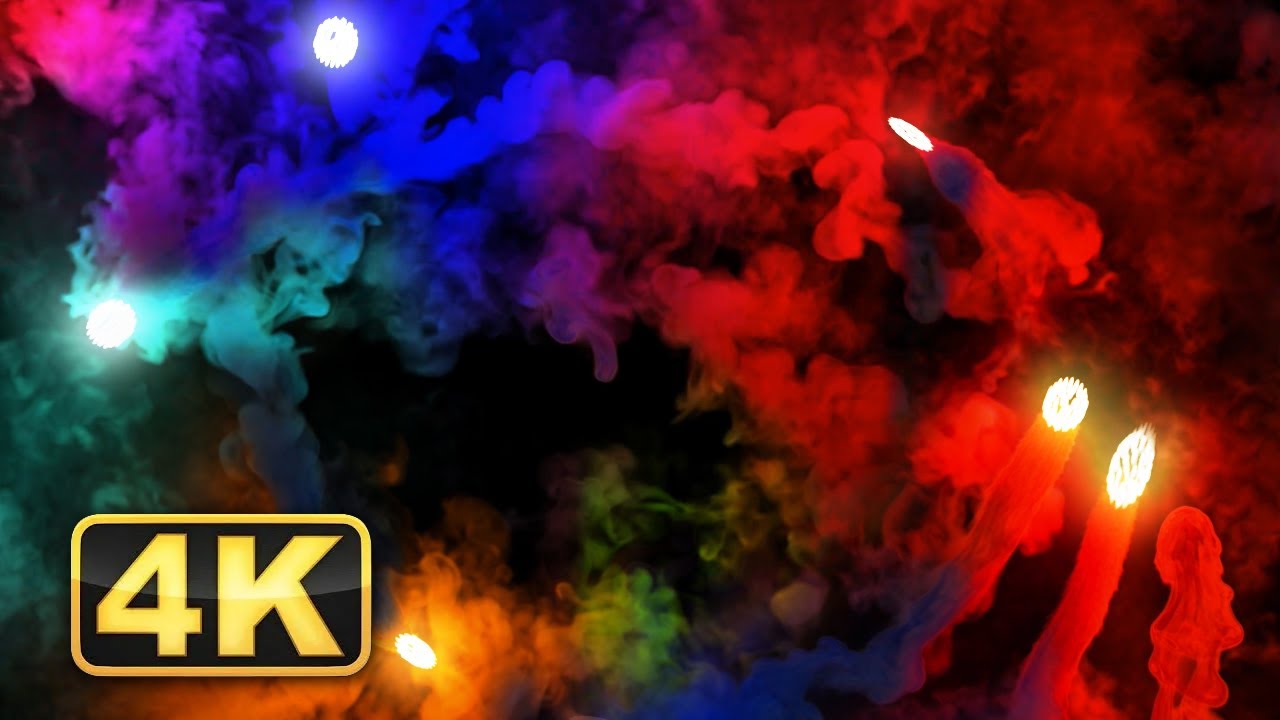 Abstract Colorful Smoke Tails in 4K | Relaxing Ambient Healing Music for Meditation & Sleep