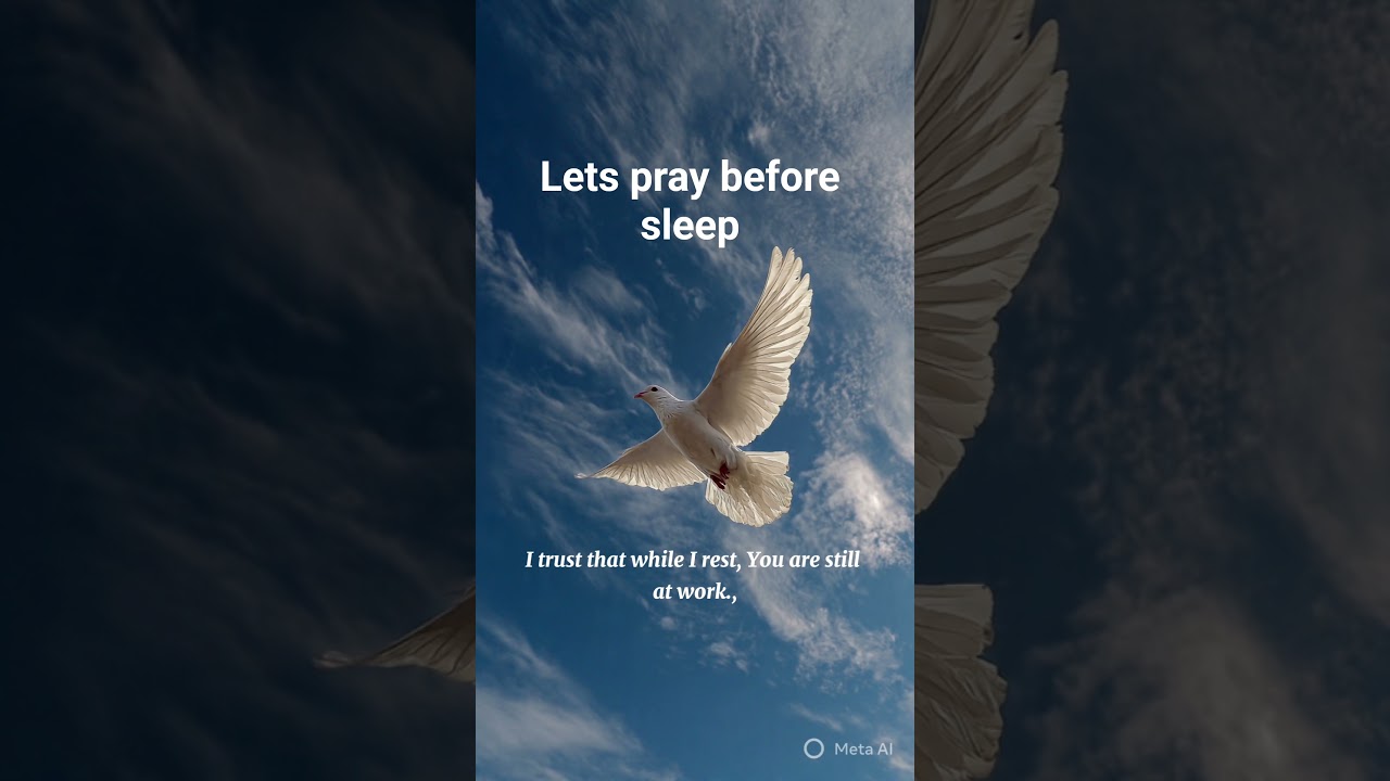 A evening short prayer before sleep      