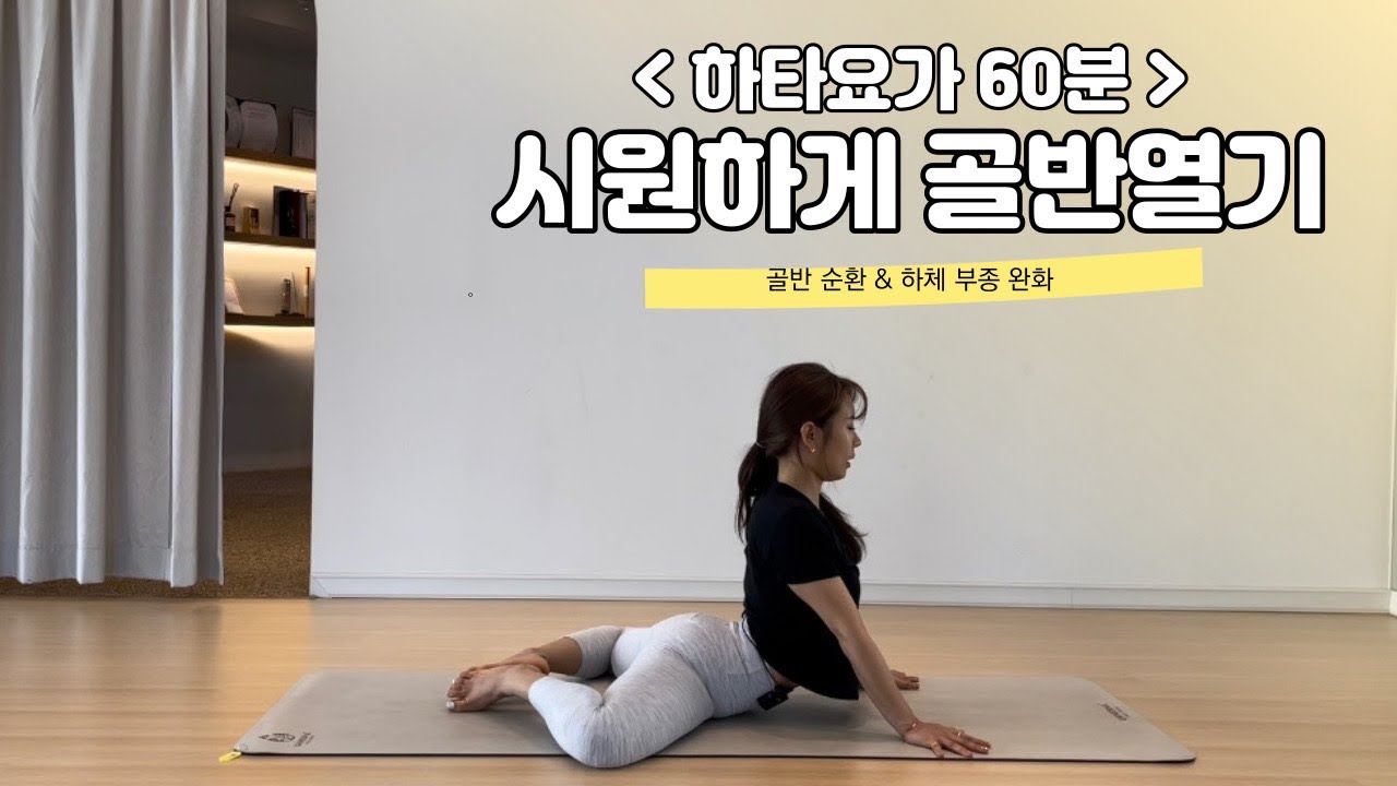 [하타요가 60분] 골반 순환 & 골반 유연성 증진