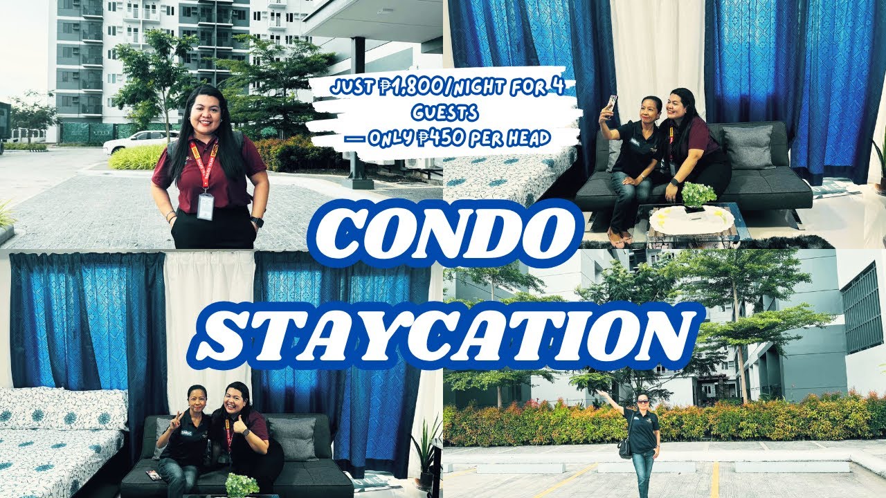 Condo Staycation Near SM Iloilo | Only ₱1,800/Night or ₱450/Head! | With Balcony & Pool Access