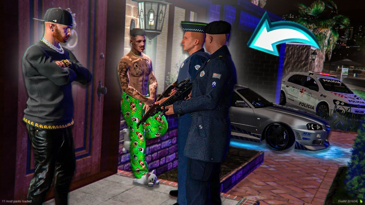 GTA 5 - VIDA REAL | A POLICIA APARECEU NA CASA PROCURANDO O SKYLINE - #513