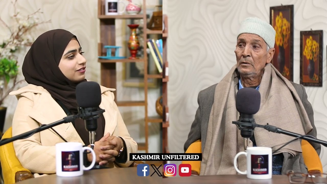 Former Sepratist leader Dr.Hubi on the set of Kashmir unfiltered 