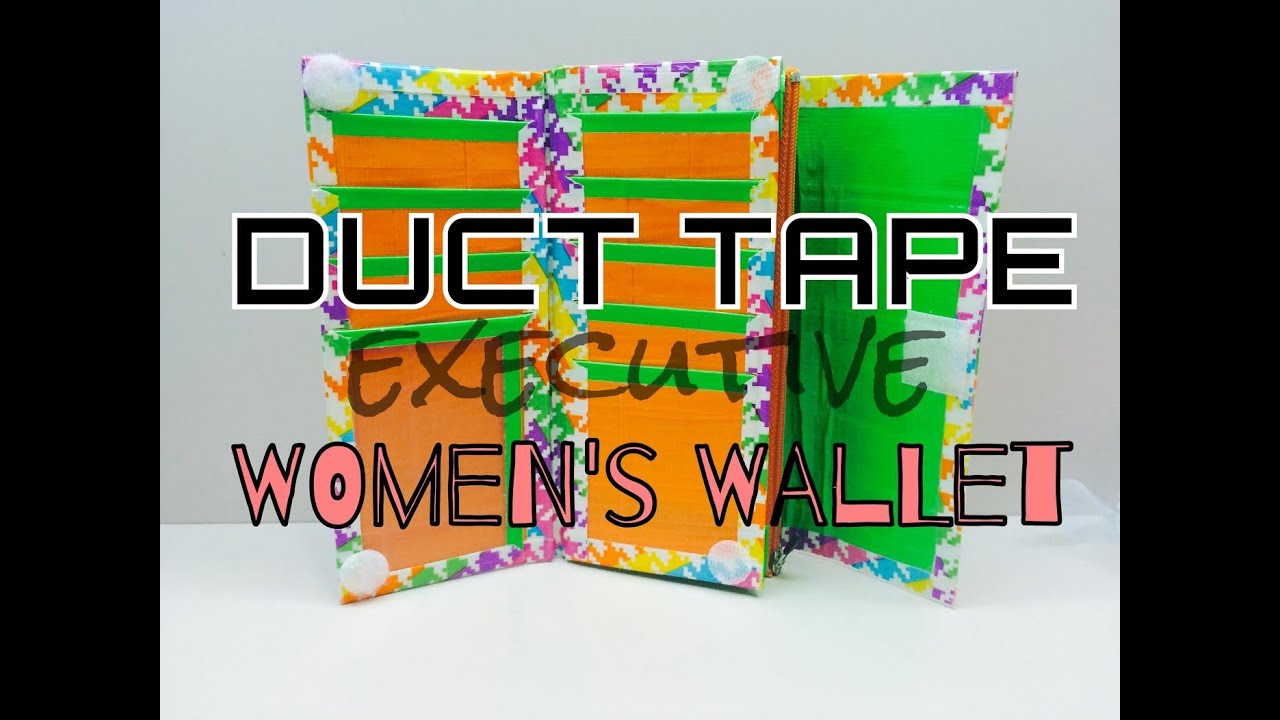 DIY Duct Tape Executive Women's Clutch Tutorial!!