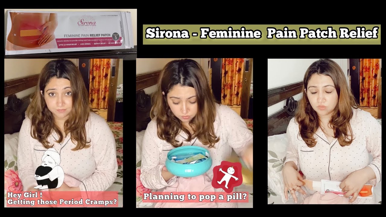 Sirona Feminine Pain Relief Patch | Upto 12 Hours Relief | Instant Relief from Monthly Period Pain