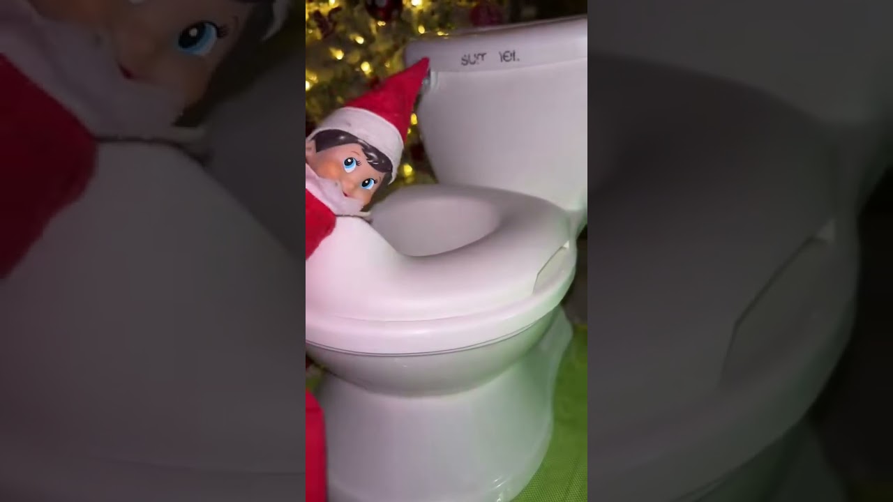 Elf on the Shelf being naughty!  