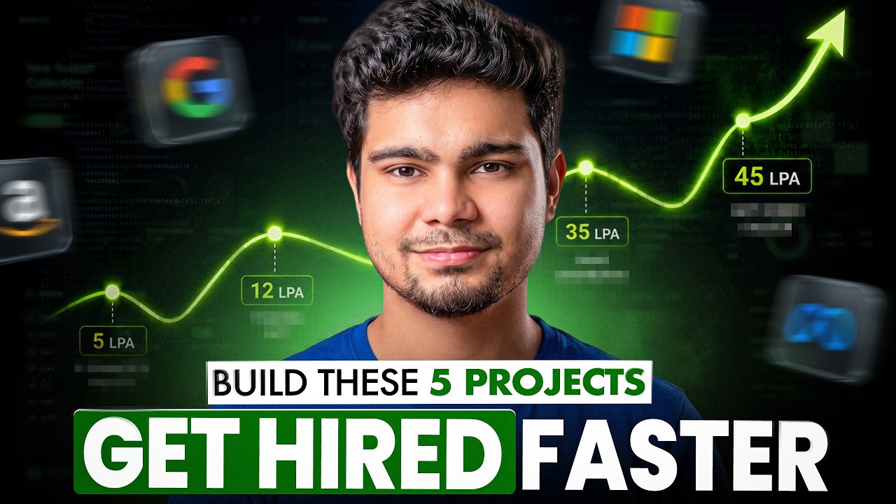 5 Project Ideas to Build for UNFAIR Advantage in 2026 Job Market!