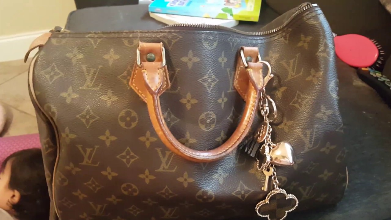 Vintage Louis Vuitton Speedy 35 & Quay Desi Perkins Sunnies