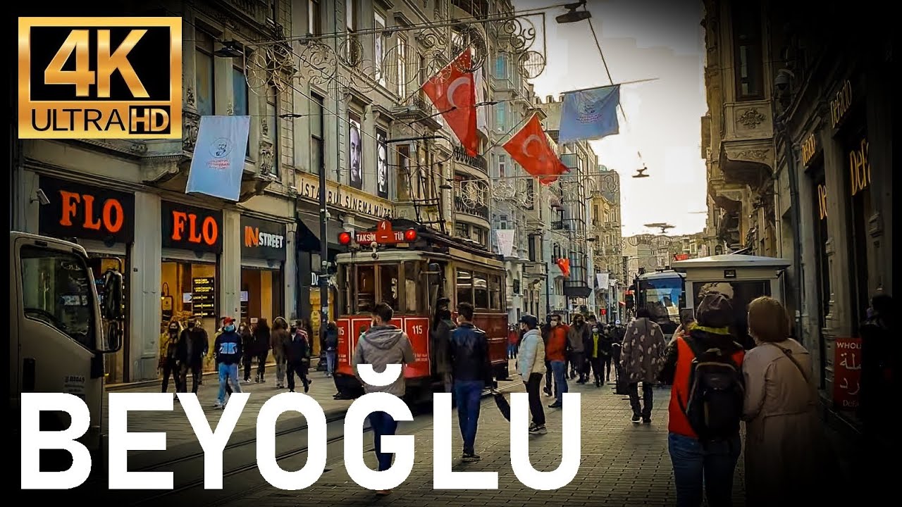 Istiklal Street Walking Tour [Beyoğlu'nun Arka Sokakları, Galata ve Haliç] İstanbul | 2021 | 4K