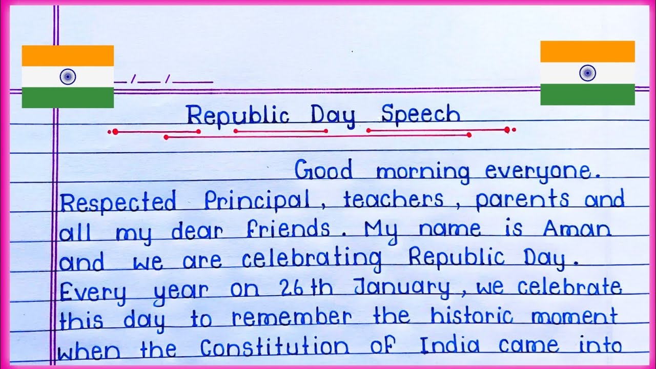 Best Speech on Republic Day 2026 | Easy and Simple Republic Day Speech in English | 26 January |