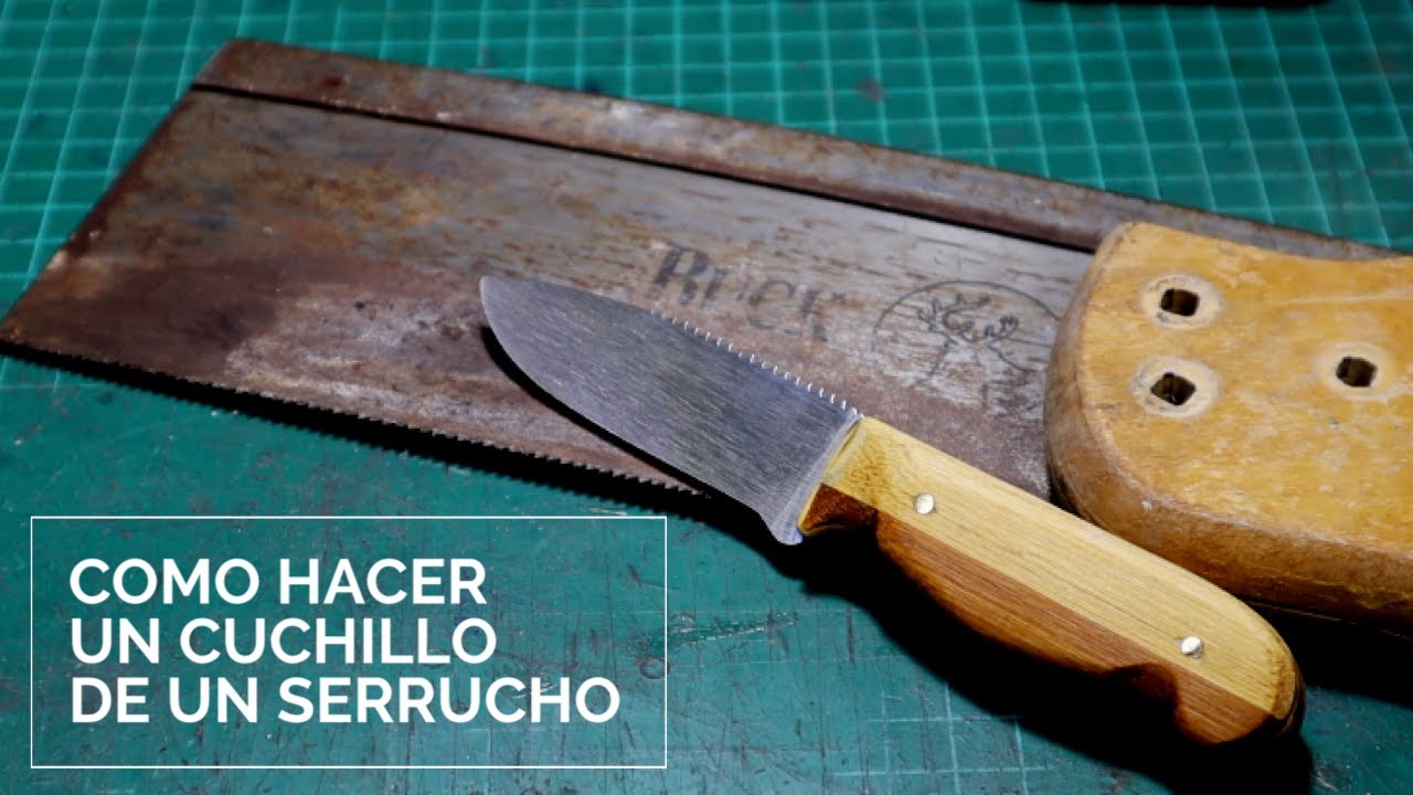 CUCHILLO (FÁCIL) fabricado con un SERRUCHO ✅ ¿ cortara? ✅