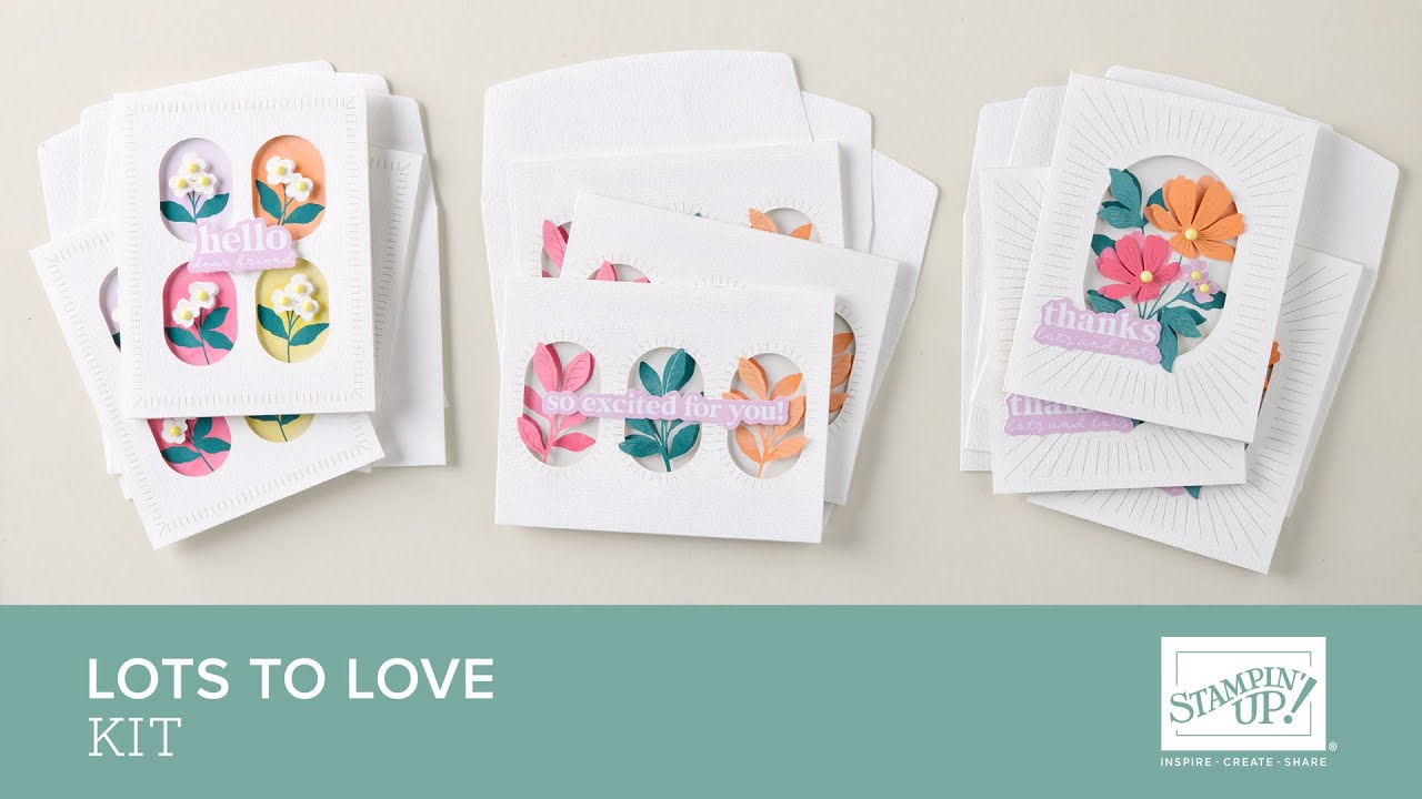 Набор Lots to Love | Открытки ручной работы | #StampinUp #DIYCard