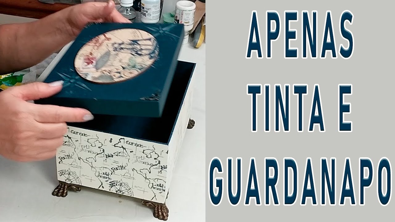 Decoração de Caixa de MDF - ARTESANATO FÁCIL