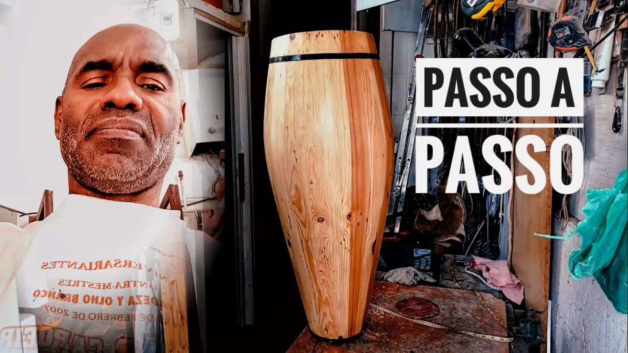 fabricando um casco de atabaque de capoeira passo a passo - parte 1