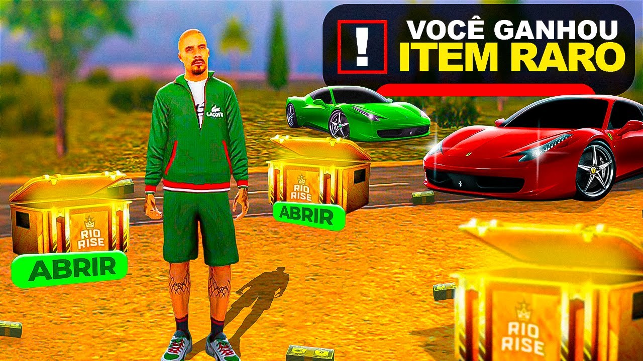 😲 USEI RIO COINS PARA ABRIR 10 CAIXAS RARAS NO RIO RISE! (NOVO GTA RP MOBILE)