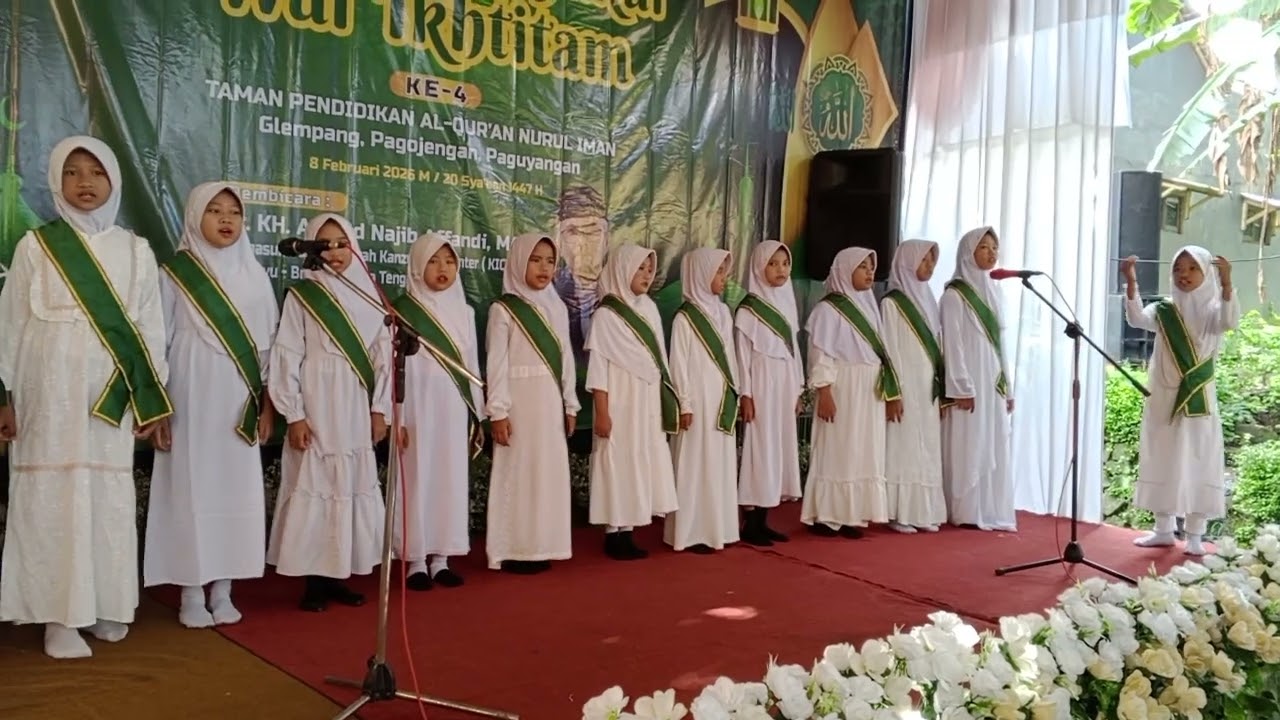 Lagu Indonesia Raya Padus TPQ Nurul Iman Desa Pagojengan
