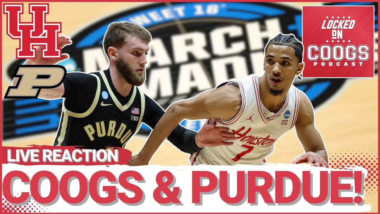 LIVE REACTION to Houston & Purdue in NCAA TOURNAMENT Matchup between Kelvin Sampson & Matt Painter