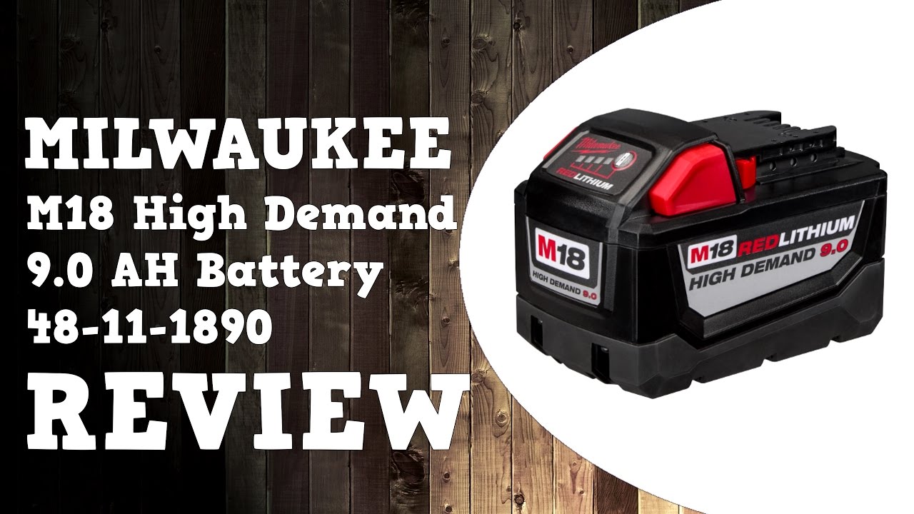 Milwaukee M18 High Demand 9.0 AH Battery Performance Testing & Review in 4K