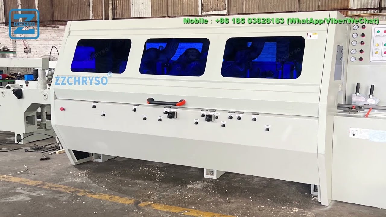 4-sided Planer Machine / Moulder Machine | See it in Action | Wood Press Machine China