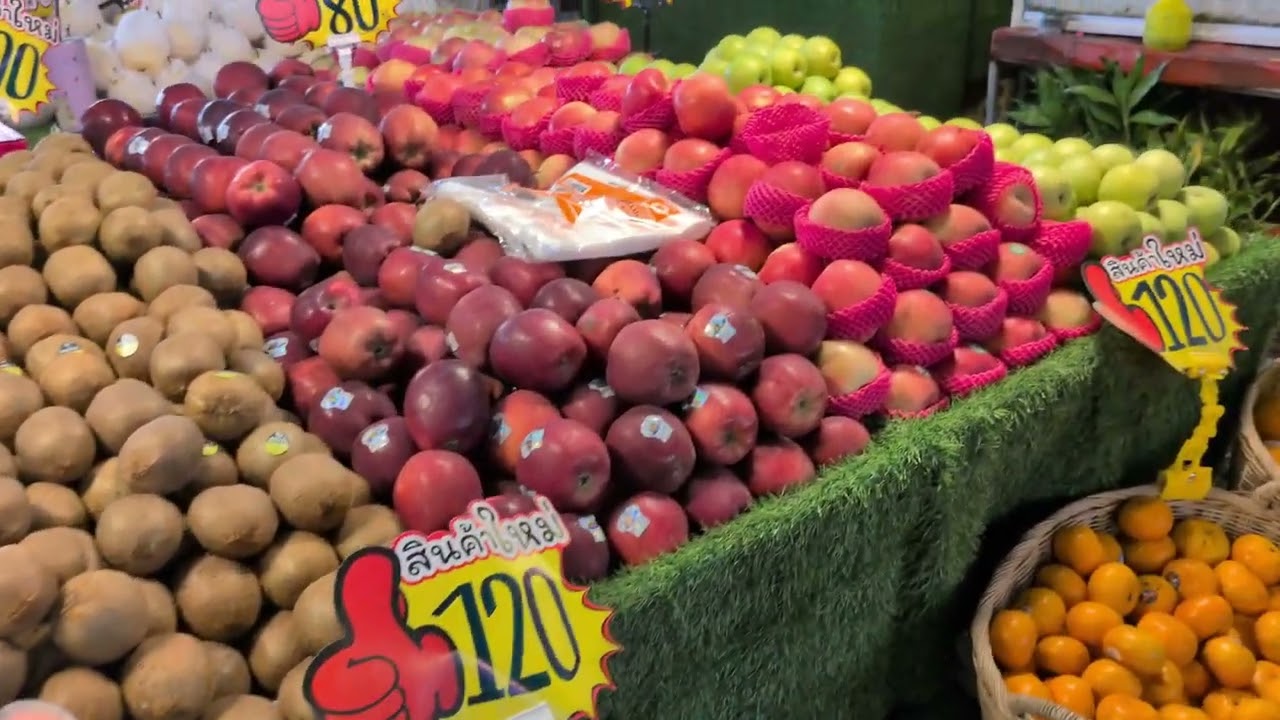 今日もパタヤの最強ローカル市場が楽しすぎる！🫶｜Pattaya Street Fruit Market｜ผลไม้พัทยา สด อร่อยมาก!