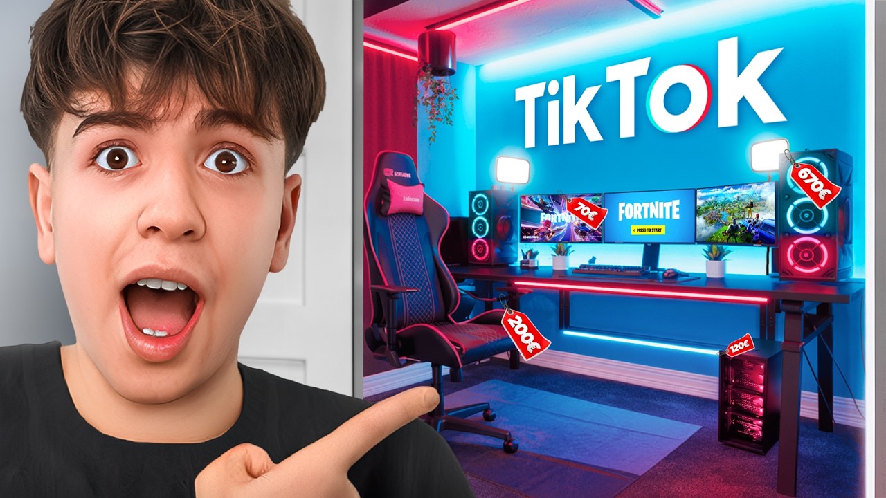 Ich Baue ein Gaming Setup nur mit TikTok Shop