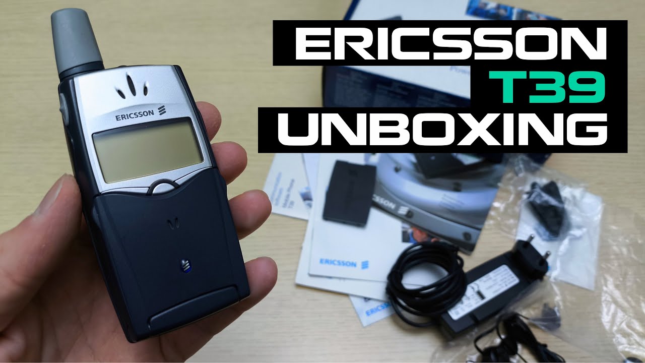 Ericsson T39m Unboxing 4K - Review - Full Pack with all accessories