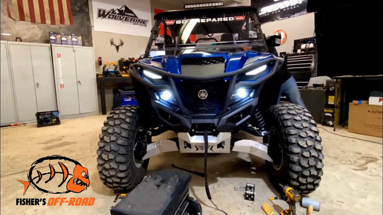 YAMAHA WOLVERINE RMAX FRONT BRUSH GUARD INSTALL