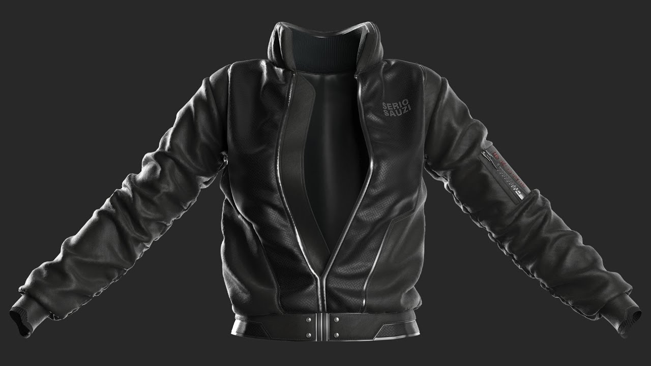 Process of creating women's Jacket Marvelous Designer / CLO +Project File