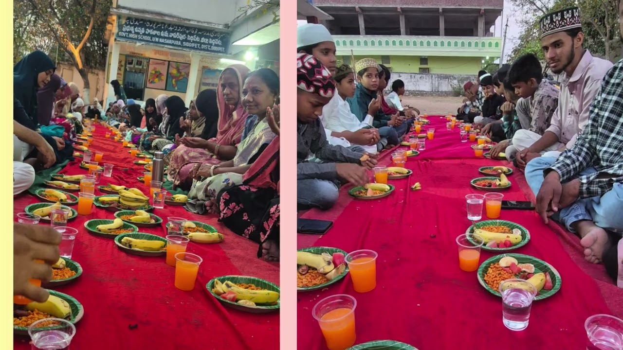 IFTAR PARTY -RAMZAN 2026  @GHS UM NASARPURA SIDDIPET ON 12.03.2026