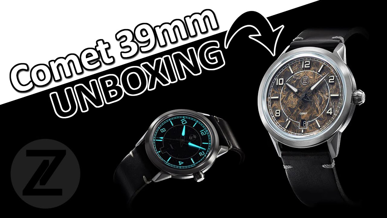 Unboxing the ZELOS Comet 39mm 'Gold Carbon' Watch