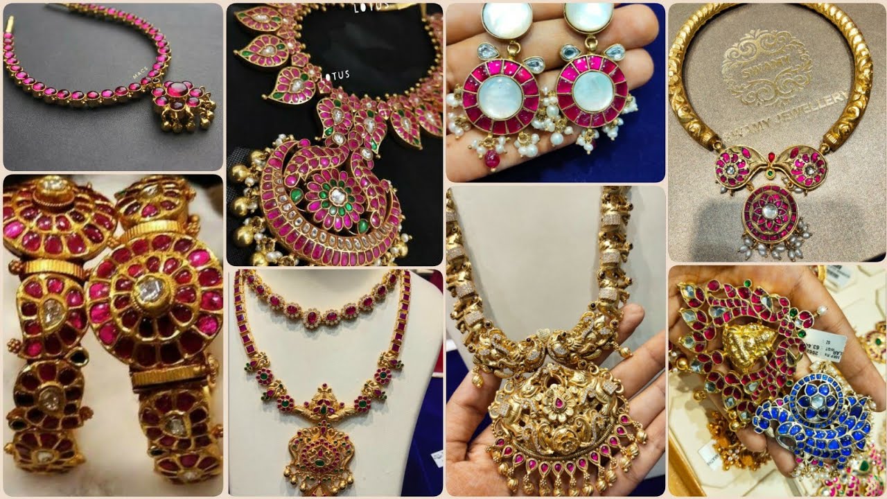 Gold Coated Silver Jewellerys|2 in 1 Reverseble Kemp Antique Necklace|Antique Pendants|From Rs.250|