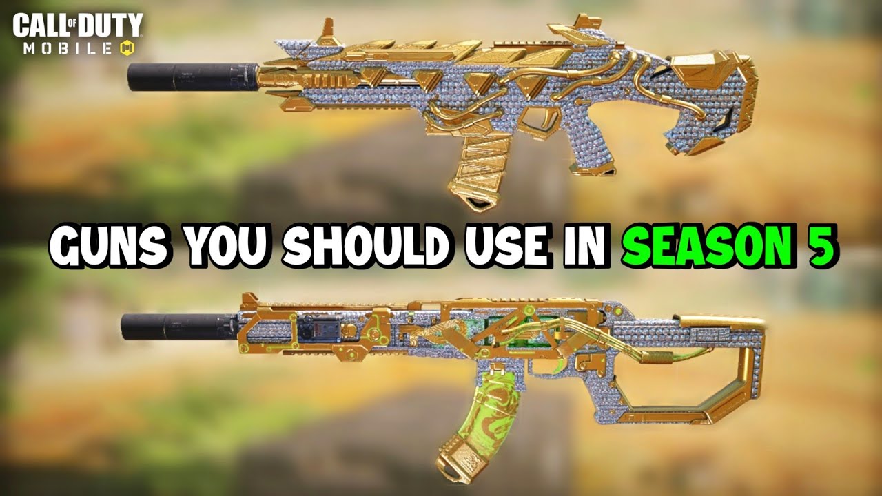 Guns you should use in CODM Season 5 (With it's best Gunsmith)