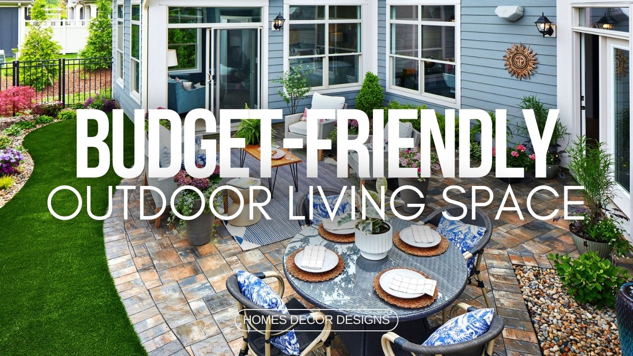 BUDGET FRIENDLY OUTDOOR LIVING SPACE DESIGN IDEAS | BEST LOW-COST OUTDOOR SPACE FOR COZY LIVING AREA