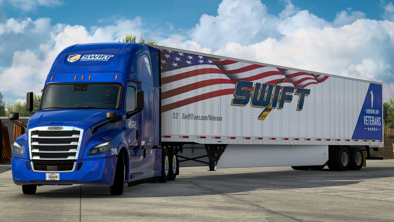 ATS  Corpus Christi(TX) to Shreveport(LA) Realistic Driving Freightliner Cascadia