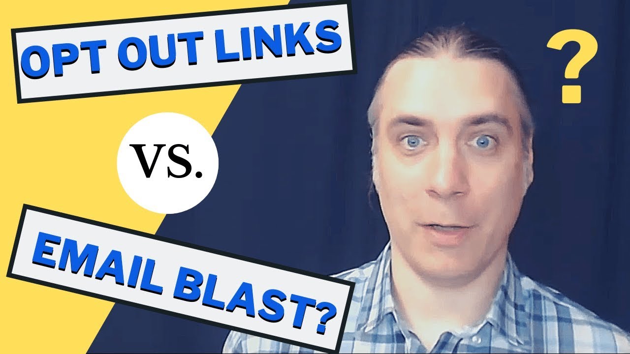 How to use an opt out link during an email promotion