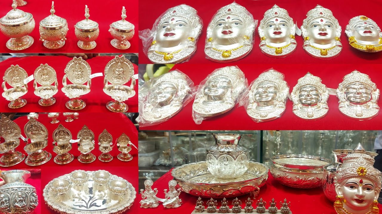 Varalakshi vratham special silver puja items with weight//Cmr jewellers exclusive silver puja items