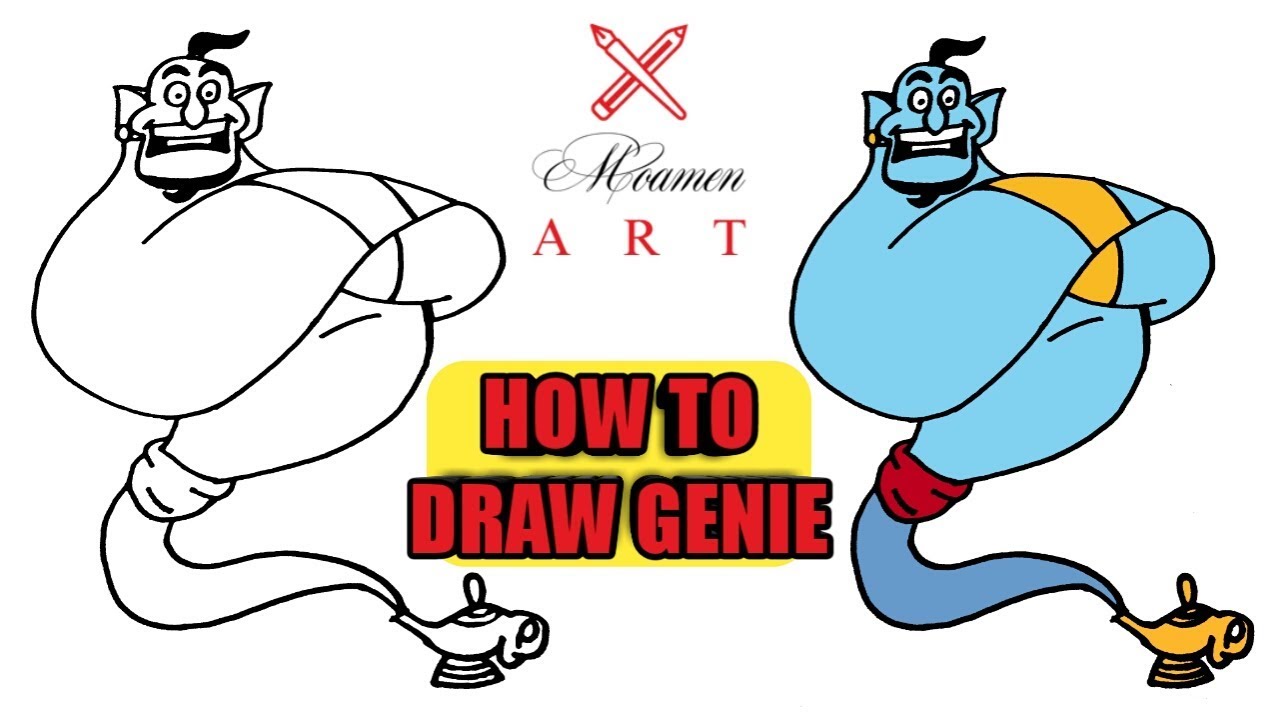 How To Draw Genie from Aladdin